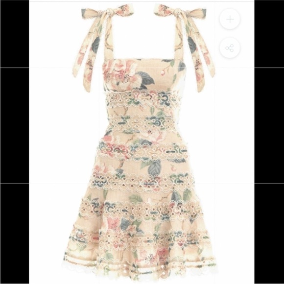 Goodnight Macaroon Dresses & Skirts - Goodnight Macaroon Dolly Crochet Tied straps Dress size L